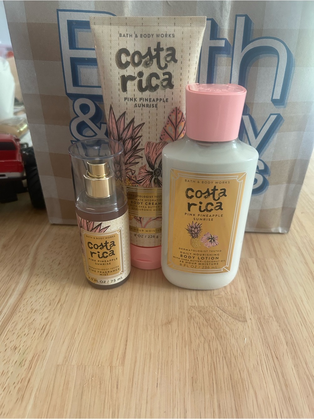Pink Pineapple Sunrise Trio